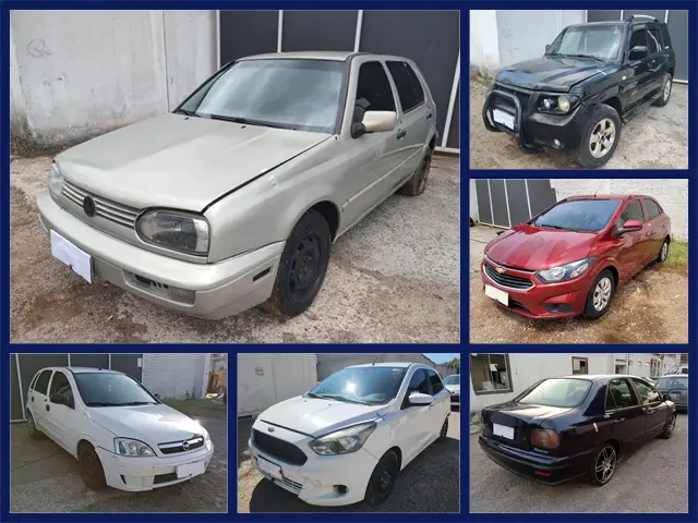 Golf MK3, Fiat Marea, Pajero TR4, Onix e outros veículos a partir de 2 mil reais no leilão de trânsito