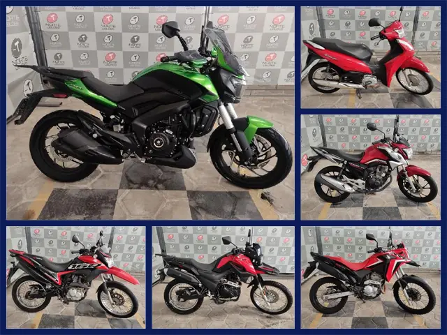 Leilão de Motos Recuperadas de Financiamento tem Bajaj Dominar 400, Shineray SHI 175, Honda NXR160 Bros, XRE 300, Biz e CG