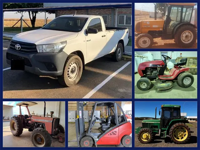 Toyota Hilux, Tratores Valtra, John Deere, Massey Ferguson e Outras Máquinas Agrícolas no Leilão do Agronegócio