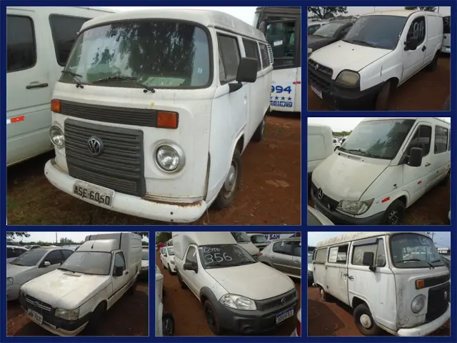 Volkswagen Kombi, Sprinter, Fiorino, Doblo e Strada Furgão, no leilão da Receita Federal