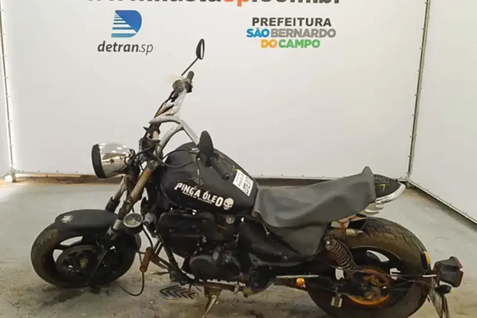 130 Motos Kasinski Mirage, Dafra Apache, Yamaha Fazer, Honda CB e PCX a partir de 200 reais no leilão do DETRAN