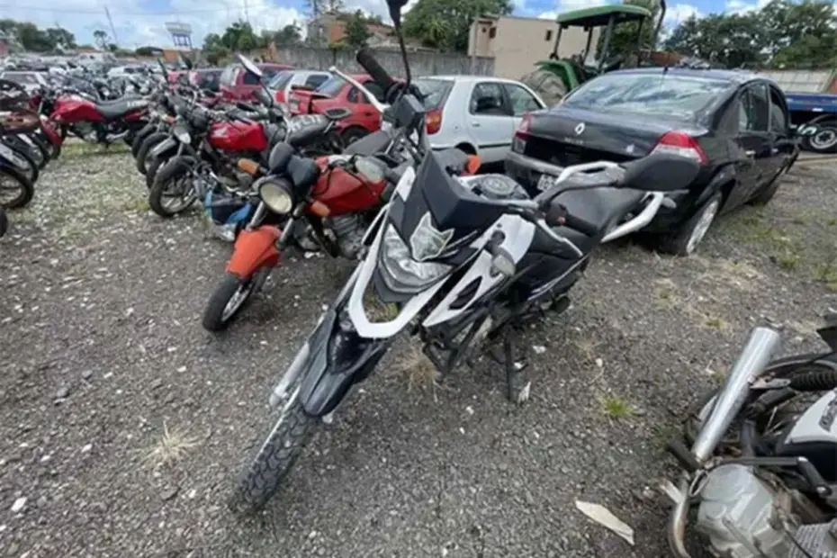 47 Motos Yamaha XTZ, Neo, Honda CG, Biz a partir de 250 reais no leilão do Detran