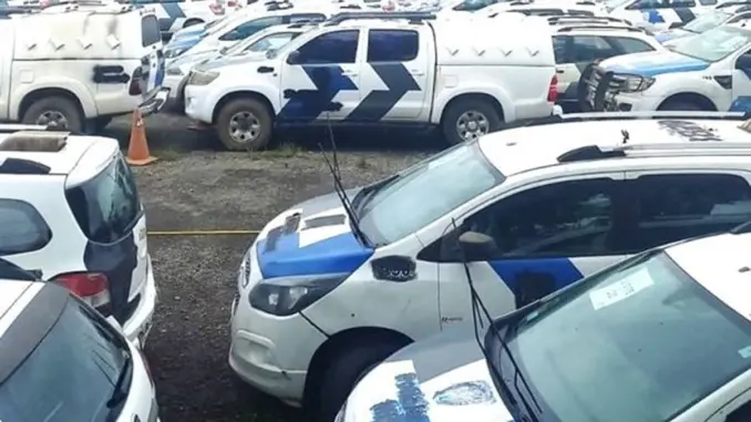 Mega leilão de viaturas da Policia Militar tem 130 veículos