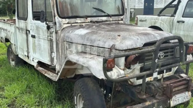 Leilão de EletroBras tem Toyota Bandeirante, Ford Ranger, L200 Triton