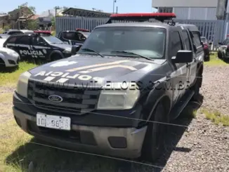 Caminhontes Ford Ranger, GM S10, Nissan Frontier, L200 a partir de 8 mil reais no leilão de Viaturas da PM