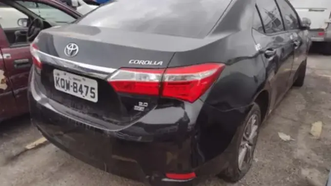 veículos como Audi A3, Toyota Corolla e Honda Civic a partir de 800 reais no leilão da PRF