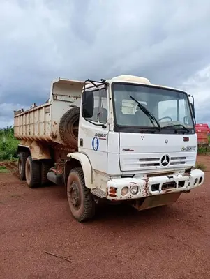 Caminhão Basculante Mercedes Benz leilão empresa do agronegocio