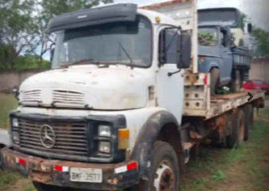 Caminhão Mercedes Benz LK 2219 leilao de veiculos do ministerio da justiça