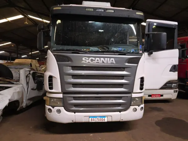 Caminhão Scania G leilao de veiculos aprendidos pela policia fedral