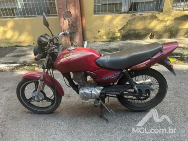 Moto Honda CG 125 Titan KS leilão de veículos misterio da justiça