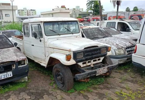 Toyota Bandeirante 1993 leilao caminhonetes frota governo estadual