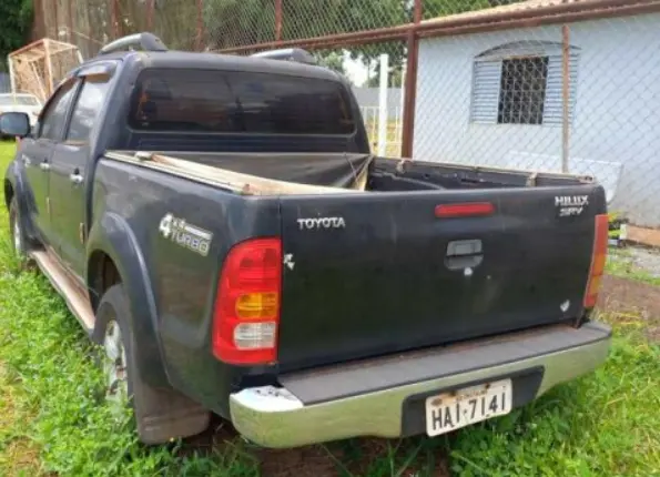 Toyota Hilux SRV 2005 leilao veiculos do ministerio da justiça