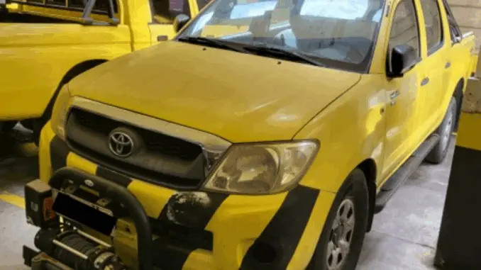 Leilão da Infraero tem 12 Caminhonetes Hilux, GM S10 e L200