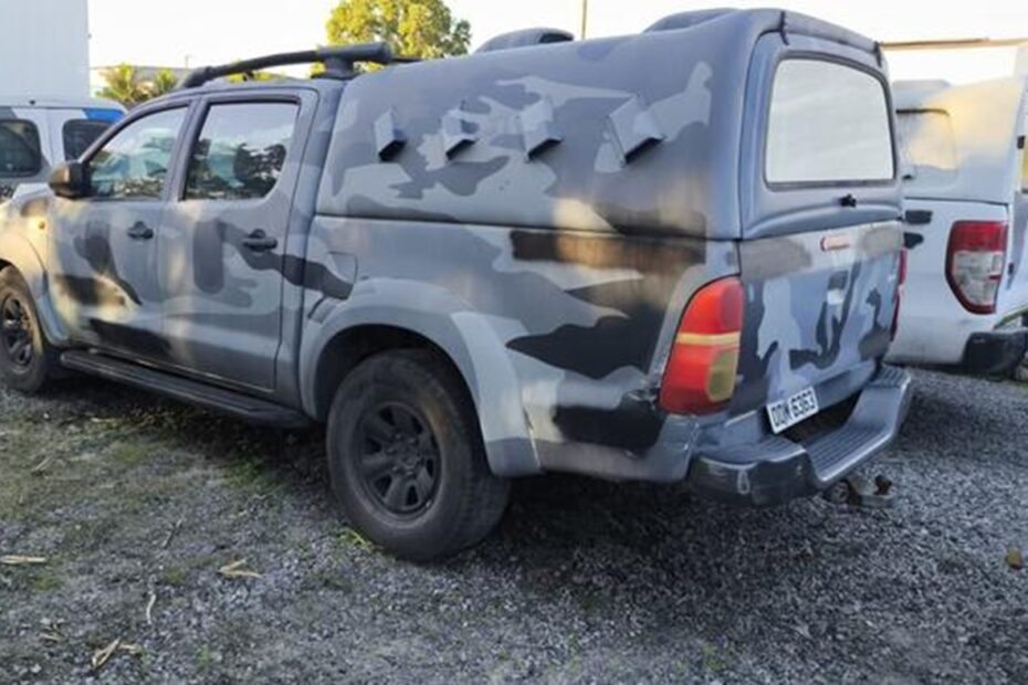 22 Caminhonetes Hilux, Mitsubishi L200 e Ranger no leilão de viaturas da Polícia Militar