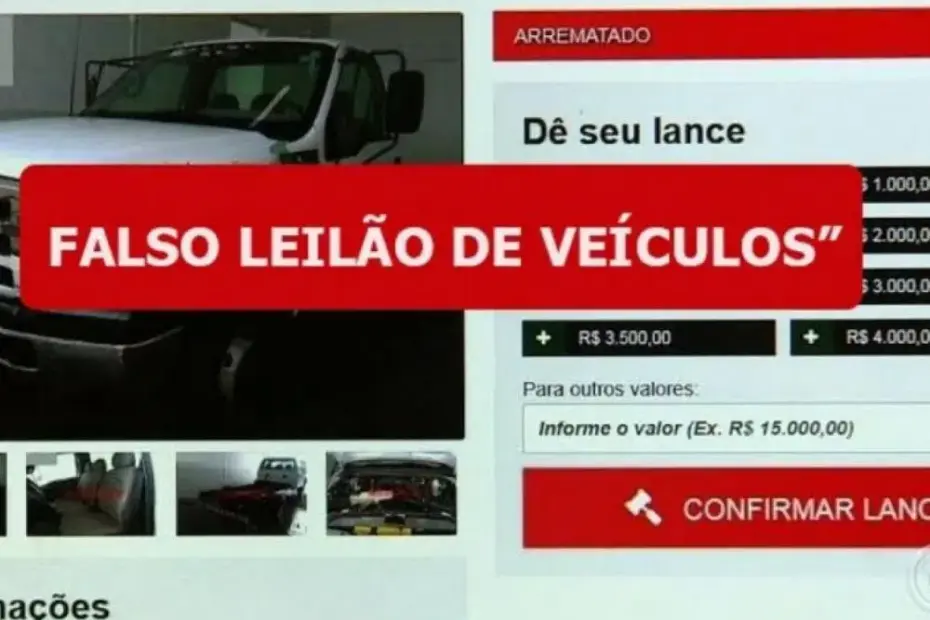 Jovem perde mais de R$ 10 mil em golpe de falso leilão de carros na internet