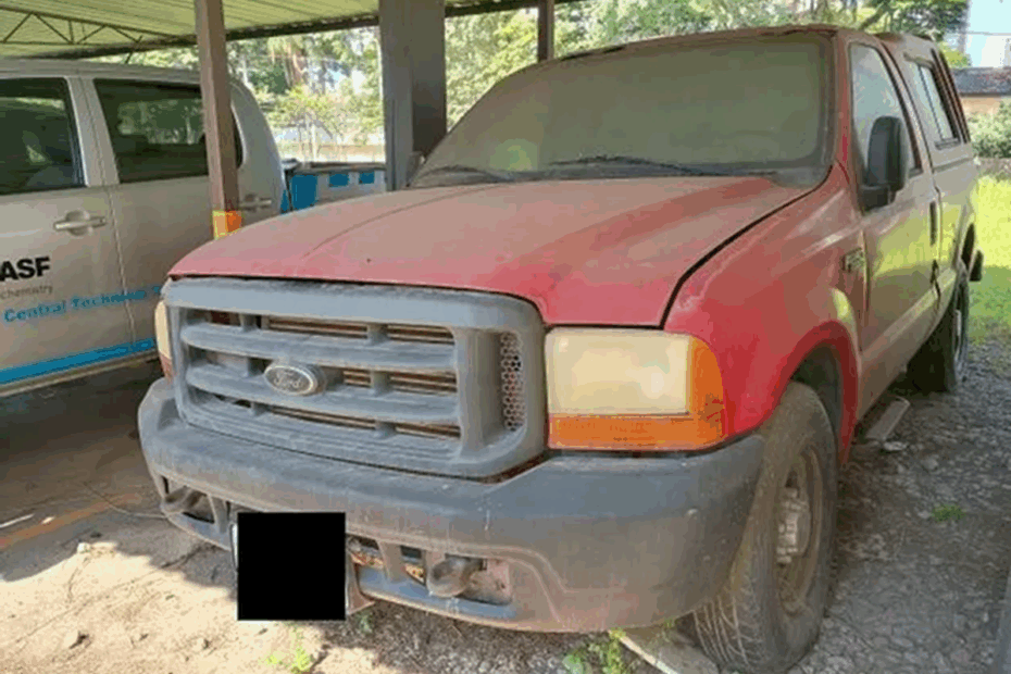 Caminhontes Ford F250 Hilux, S10 e Amaro Leilão de Frota da BASF