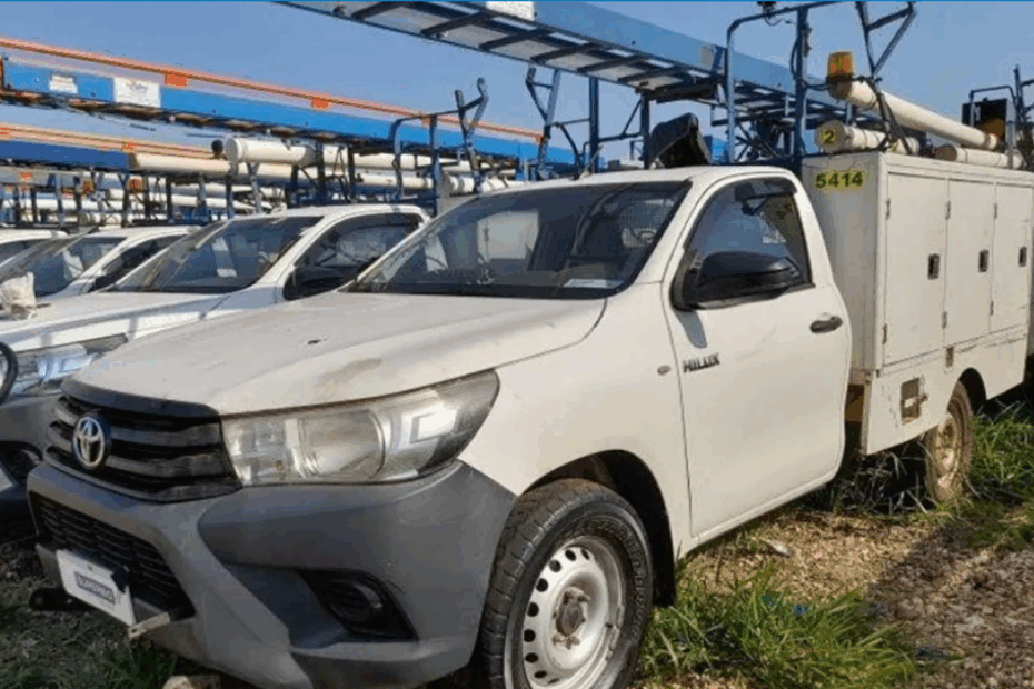 caminhontes Toyota Hilux no Leilão de frota empresa energia
