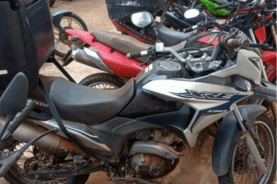 Leilão da PRF tem motos Honda XRE, CB 500F e Pop 100