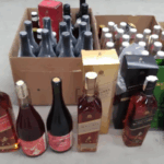 garrafas de uísque e vinho com até 80% de desconto no leilão da Justiça do Trabalho