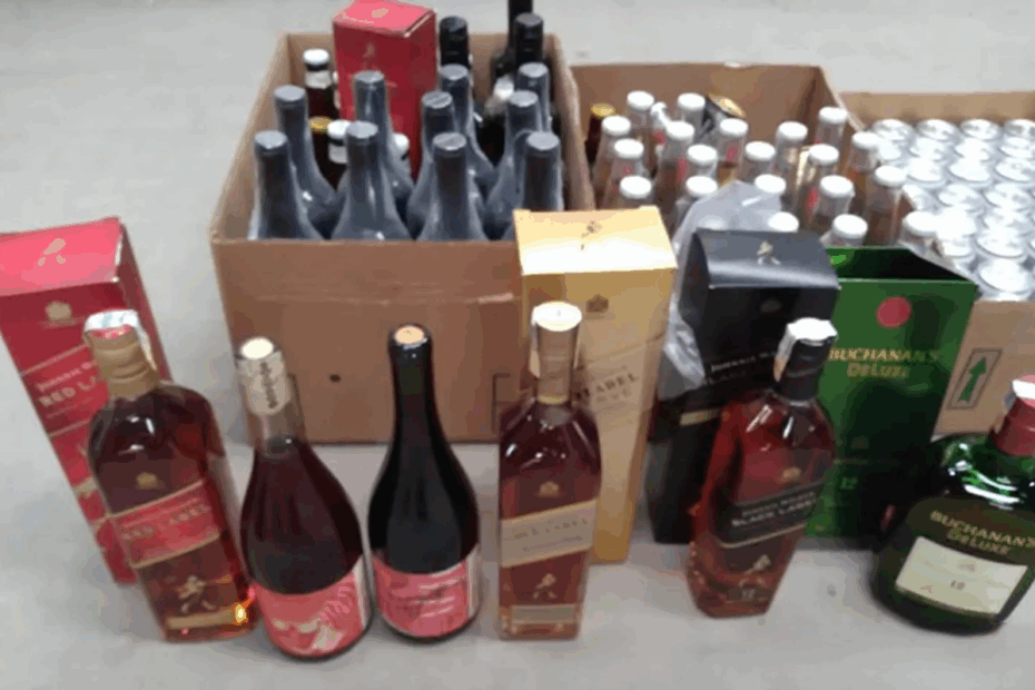 garrafas de uísque e vinho com até 80% de desconto no leilão da Justiça do Trabalho