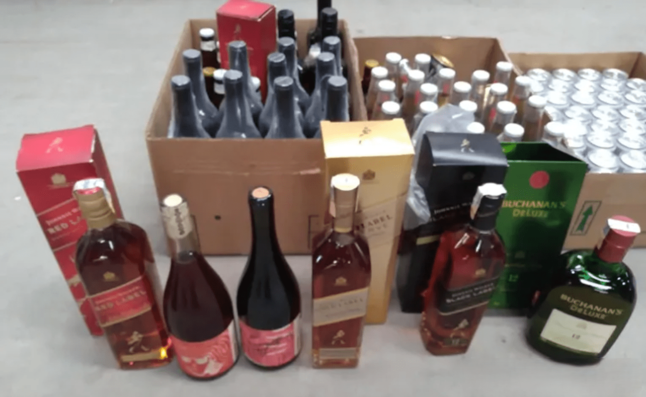garrafas de uísque e vinho com até 80% de desconto no leilão da Justiça do Trabalho