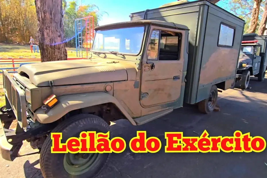 mega leilão de caminhonete e caminhão 4x4 do exercito