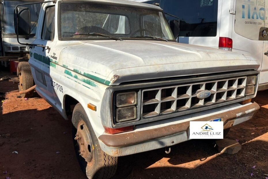 Caminhão Mercedes e Ford F4000, Sprinter e outros veículos no leilão de prefeitura no interior do Paraná