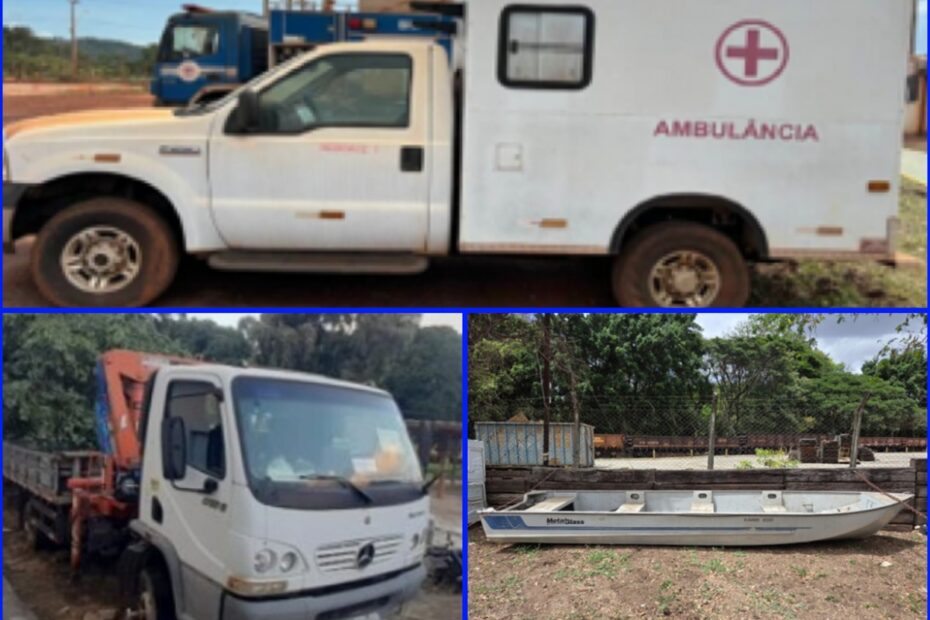 Leilão da Vale tem caminhão Mercedes com Munck e Ford F250 por 30 mil reais e Barco de Alumínio por R$ 5 mil