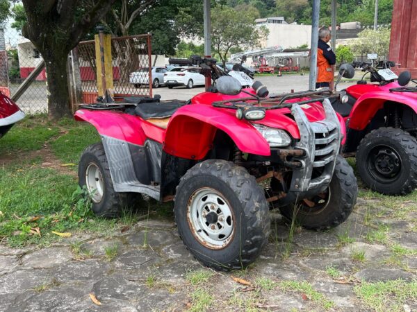 QUADRICICLO HONDA - TRX 420 Leilão do Corpo de Bombeiros oferece jet ski, quadriciclos e Marruá