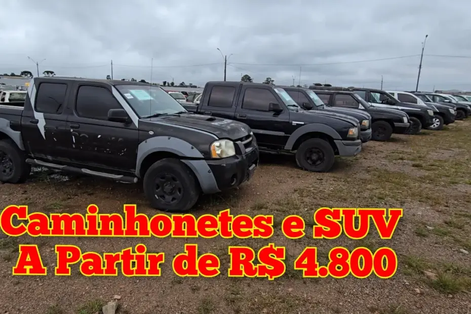CAMINHONETES e SUV Por R$ 4.800 Leilão do Governo do Paraná