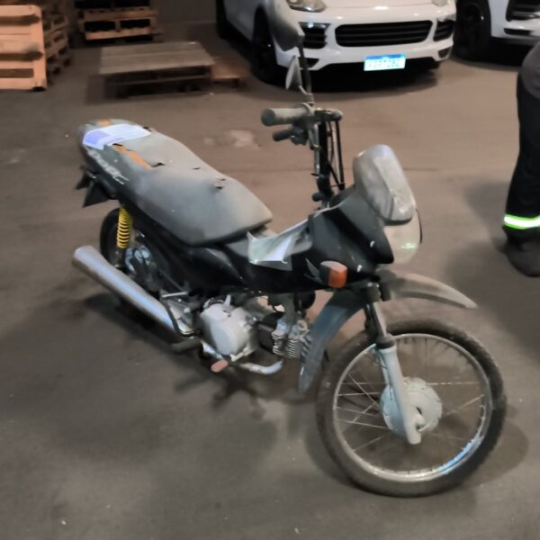 moto HONDA POP100 2007 Leilão da Polícia Federal no combate ao crime organizado