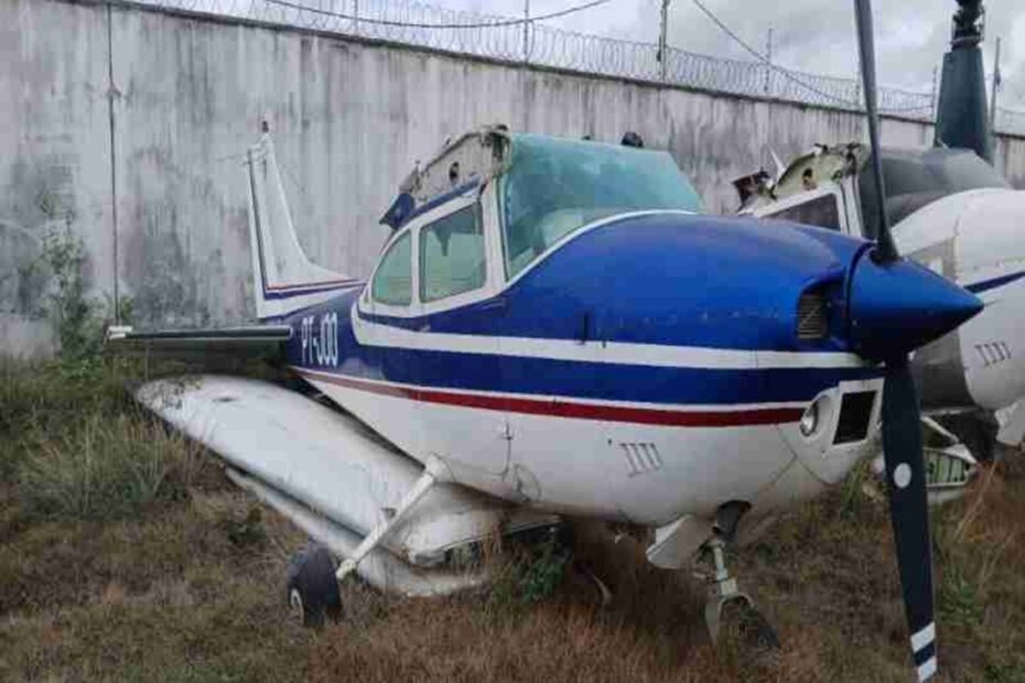 Aeronave Classe Avião Asa Fixa leilão de combate ao crime organizado