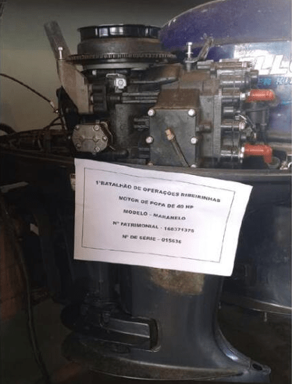 MOTOR DE POPA YAMAHA F40HP-FEHDS Leilão da marinha