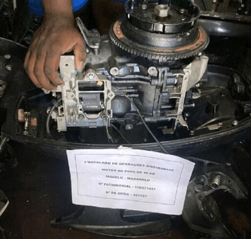 MOTOR DE POPA MARANELLO 40HP, MODELO MP40AWHS Leilão da marinha