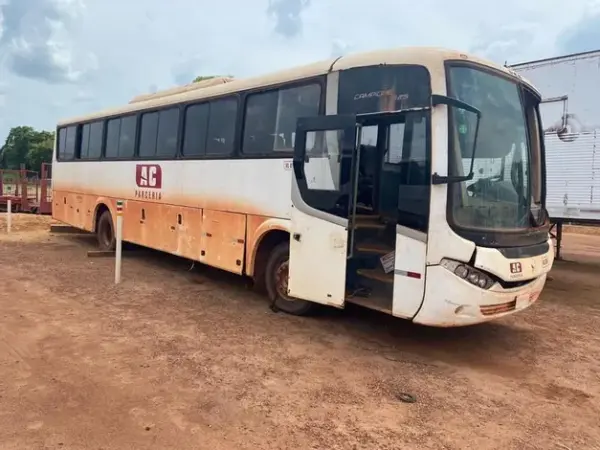 ÔNIBUS RODOVIÁRIO MERCEDES BENZ COMIL Leilão renovação de frota de empreiteira
