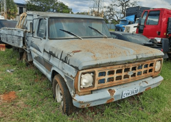 ford F1000 leilão de combate ao crime organizado com veículos aprendidos pela policia federal