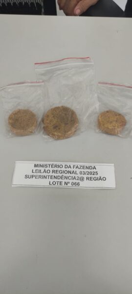 OURO MINERAL Leilão da Receita Federal