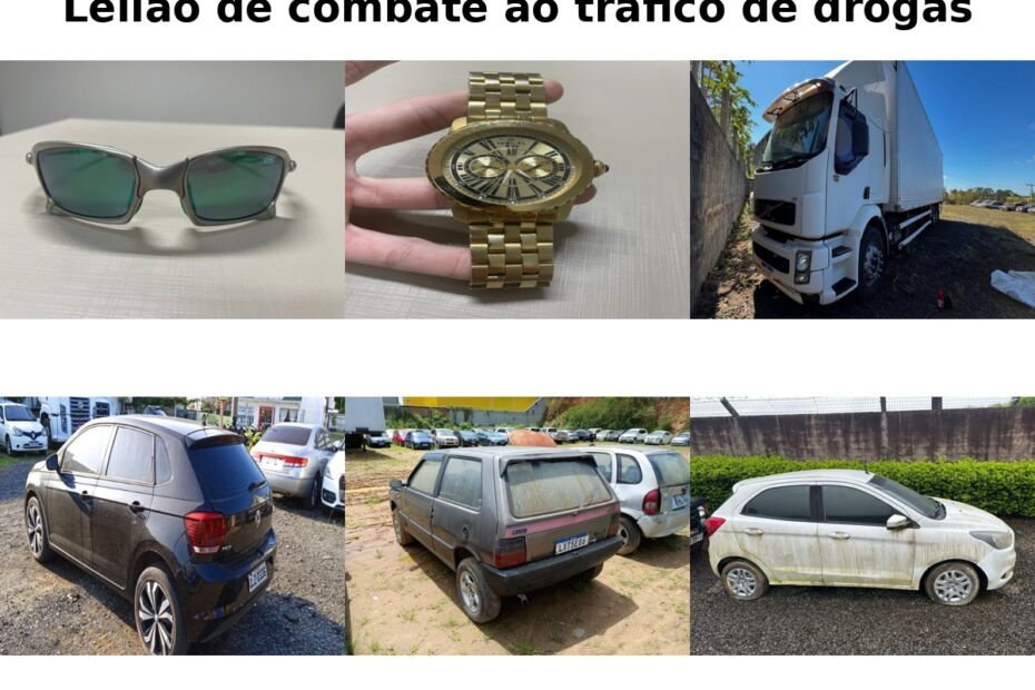 leilão de combate ao trafico de drogas