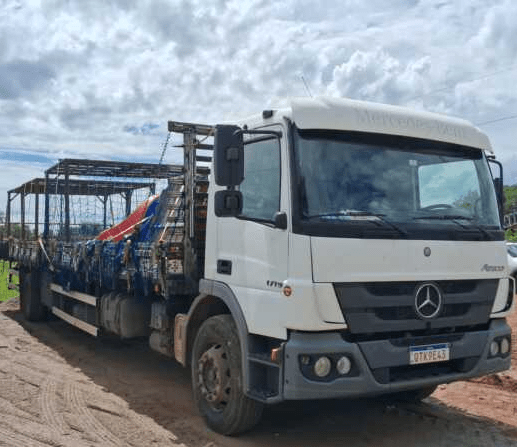 Caminhão Mercedes BENZ ATEGO Leilão da PRF