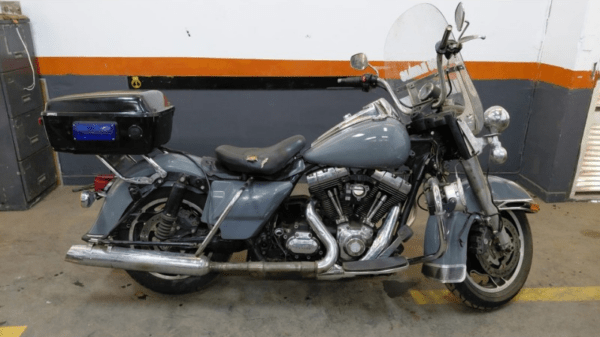 MOTOCICLETA HARLEY DAVIDSON POLice ROAD KING leilão de viaturas marinha do brasil