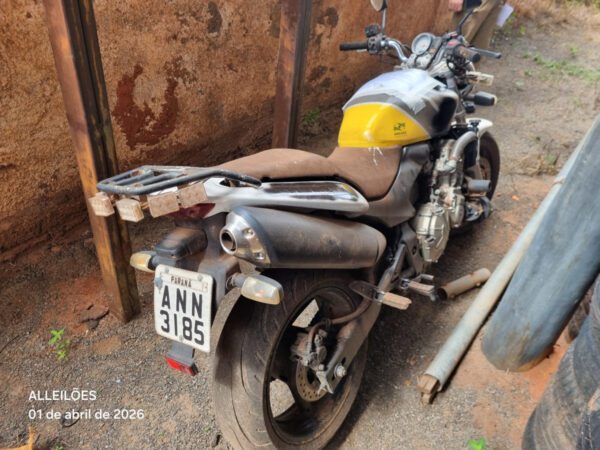 HORNET MOTOCICLETA leilão frota policia militar