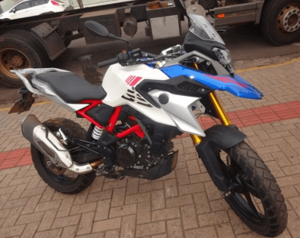 MOTOCICLETA BMW G310 GS leilão de veículos apreendidos no transito