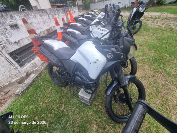 Motos XTZ250 TENERE leilão frota policia militar