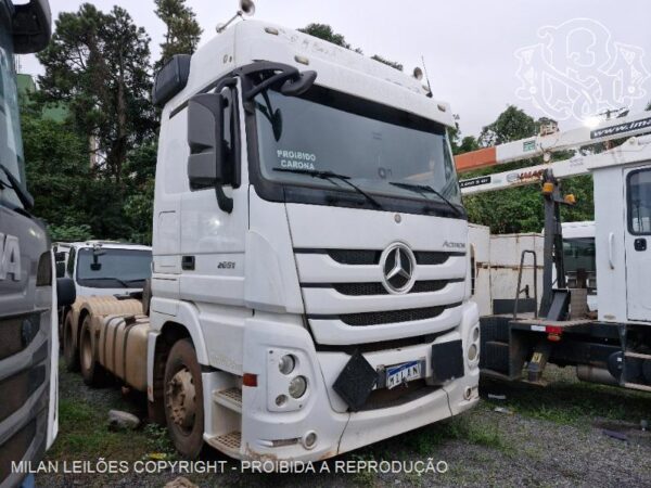 Caminhão Mercedes BENZ ACTROS 2651S 6X4 Leilão de Pesados em São Paulo