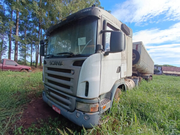 Caminhão SCANIA G 470 A6X4 Leilão de combate ao crime organizado