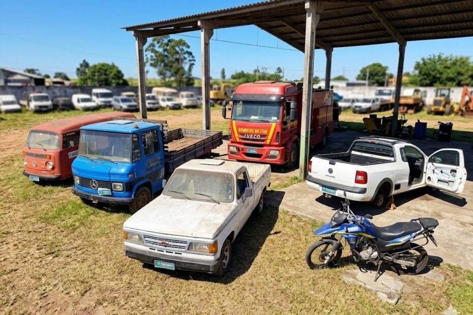 Leilão da prefeitura de Canoas tem Caminhão por Mercedes