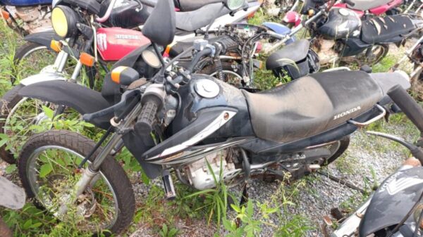 Moto HONDA NXR 150 BROS Leilão de veículos aprendidos da Polícia Federal