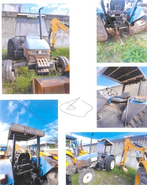 TRATOR DE RODAS M.A. NEW HOLLAND Leilão veiculos de Prefeitura
