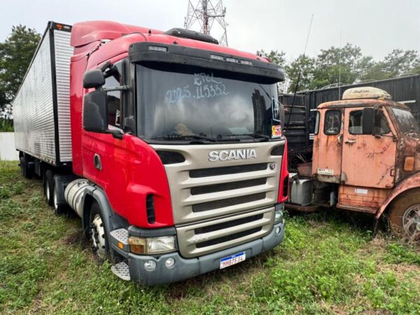 Caminhão SCANIA G 380 A4X2 Leilão veiculos da Polícia Federal