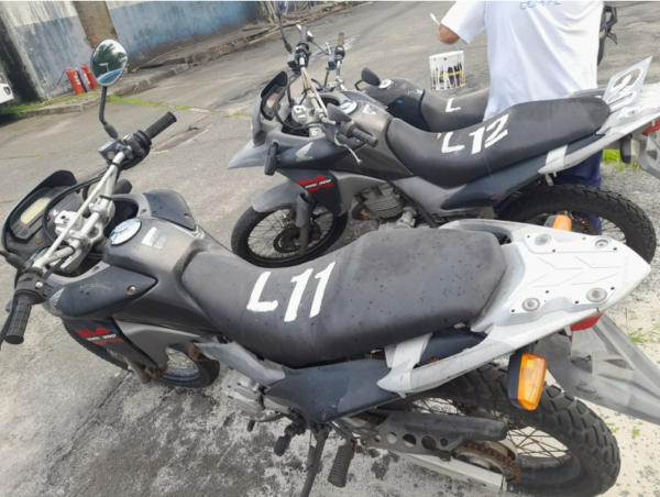 moto honda XRE Leilão de Viaturas da Polícia Militar